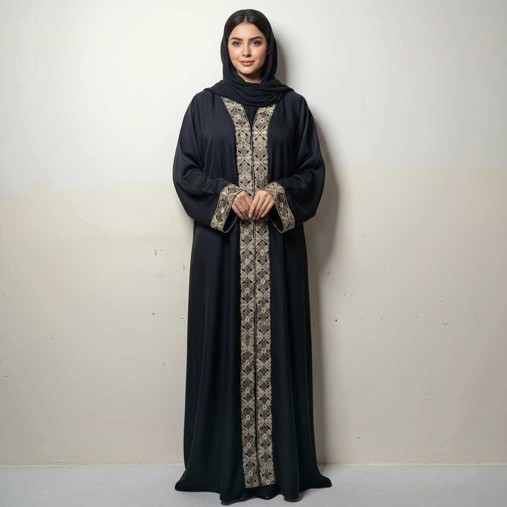Elegant Lace Abaya